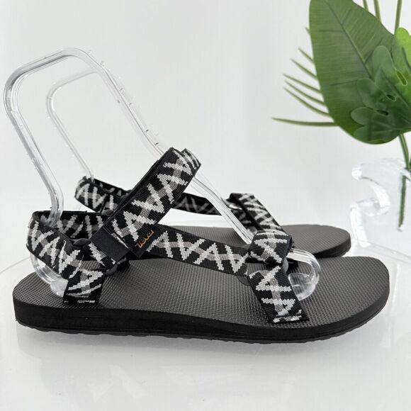 Teva Mens Original Universal Sandal Size 13 Black Gray Nylon Adjustable - Picture 8 of 16
